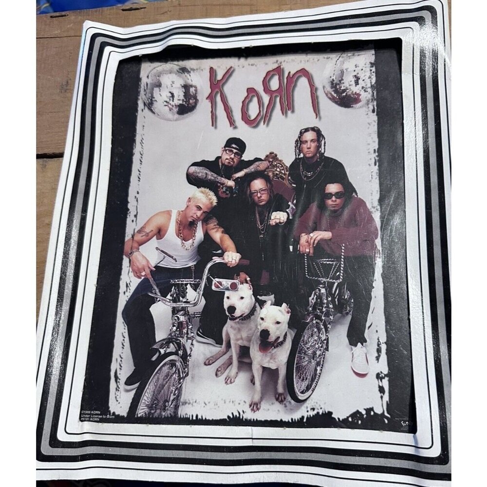 Vintage 10x12" Korn Band Carnival Or Fair Game Prize wall hang Funky Brand - Picture 5 of 11